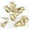 5 Pairs of Gold Tone Pierced Look Clip On Earring with Loop